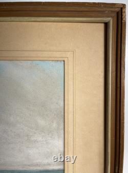 Raymond Nott California Coastline Vintage Moonlight Listed Antique Painting