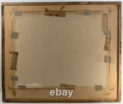 Raymond Nott California Coastline Vintage Moonlight Listed Antique Painting