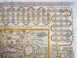 Roman Empire 1720 Chatelain Large Antique Map 18th Century