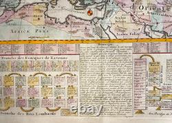 Roman Empire 1720 Chatelain Large Antique Map 18th Century