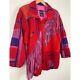 SFR Santa Fe Recreations Vintage Fringe Retro Suede Patchwork Western Jacket L