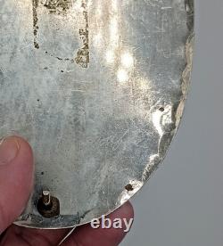 SIGNED very Large Turquoise Coral Buffalo & Buffalo Nickel Belt Buckle