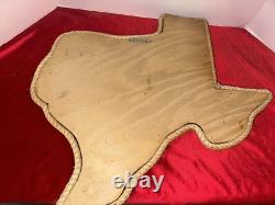 STATE OF TEXAS Large Antique Barbed Wire Display Authentic Barbwire Rope Outline