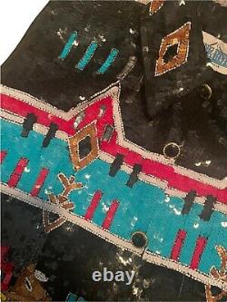 STONE RIVER WESTERN WEAR VEST Western Cowboy Rodeo Beads Indian Sequins Size L