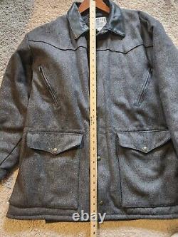 Schaefer Outfitter Men's L Jacket Gray Ranch Coat Made In Texas