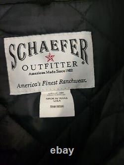 Schaefer Outfitter Men's L Jacket Gray Ranch Coat Made In Texas