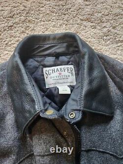 Schaefer Outfitter Men's L Jacket Gray Ranch Coat Made In Texas