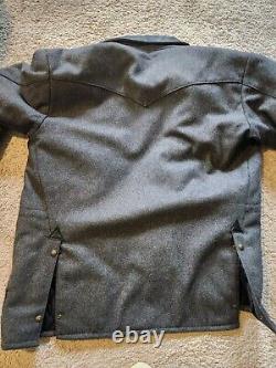 Schaefer Outfitter Men's L Jacket Gray Ranch Coat Made In Texas