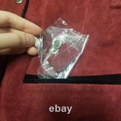 Scully Vintage 70s Western Boho Hippie Burgundy Red Suede Leather Tie Back Vest