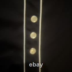 Scully Western Country Pearl Snaps White Piping Shirt Adult Large Black Vintage