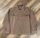 Sears Roebucks Denim Western Shirt Mens Large Brown Embroidery Ranch Rodeo 70s