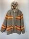 Silton California VTG 1970s wool Southwest Aztec long overcoat hooded Western 44