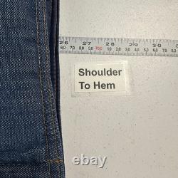 Ski Levis Mens Vintage Western Jacket Size L Denim Goose Down Filled Rancher 70s