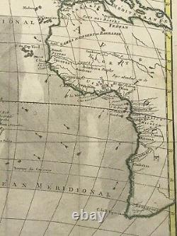 South America Western Africa 1780 Rigobert Bonne Large Antique Map