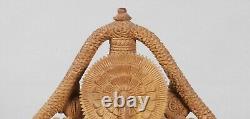 South India Vishnu hardwood Large Antique Statue Tirupati Indian Hindu Mysore