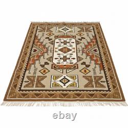 Southwestern Navajo Ganado Rug Handmade Antique Native American Wool Large Rugs
