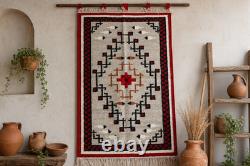 Southwestern Navajo Ganado Rug Handmade Antique Native American Wool Large Rugs