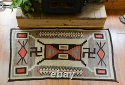 Southwestern Navajo Ganado Rug Handmade Antique Native American Wool Large Rugs