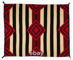 Southwestern Navajo Ganado Rug Handmade Antique Native American Wool Large Rugs