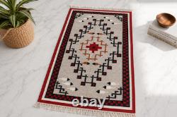 Southwestern Navajo Ganado Rug Handmade Antique Native American Wool Large Rugs