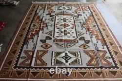 Southwestern Navajo Ganado Rug Handmade Antique Native American Wool Large Rugs