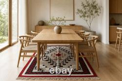Southwestern Navajo Ganado Rug Handmade Antique Native American Wool Large Rugs