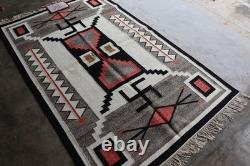 Southwestern Navajo Ganado Rug Handmade Antique Native American Wool Large Rugs