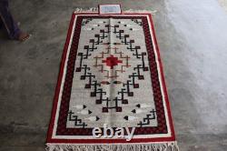 Southwestern Navajo Ganado Rug Handmade Antique Native American Wool Large Rugs