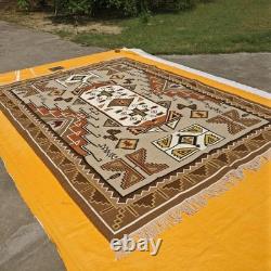 Southwestern Navajo Ganado Rug Handmade Antique Native American Wool Large Rugs