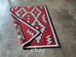 Southwestern Navajo Ganado Rug Handmade Antique Native American Wool Large Rugs