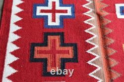 Southwestern Navajo Ganado Rug Handmade Antique Native American Wool Large Rugs