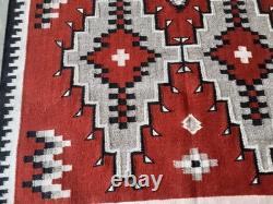 Southwestern Navajo Ganado Rug Handmade Antique Native American Wool Large Rugs