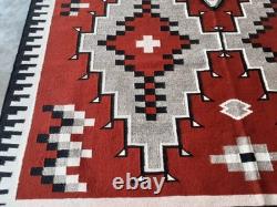Southwestern Navajo Ganado Rug Handmade Antique Native American Wool Large Rugs