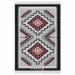 Southwestern Navajo Rug Handmade Antique Native American Wool Large Rugs 9x12 ft