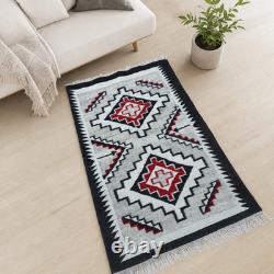 Southwestern Navajo Rug Handmade Antique Native American Wool Large Rugs 9x12 ft
