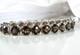 Sterling Silver 925 Natural Quartz Large Gemstone Tennis Statement Bracelet 7.5