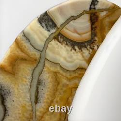 Stone Sculpture Alabaster MCM Art Deco VTG Statement LRG Pair Bird Staging Rare