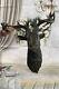 Stunning Large Antiqued Bronze Stag Head Wall Mounted Hanging Statue Ornament