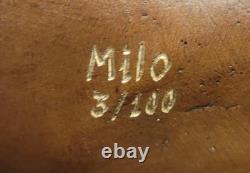 Stunning Large Numbered Antiqued Bronze Stag Sig and Number Statue Ornament Deal