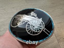Super Large Johnson & Held, Ltd Handcrafted Vintage Buggy Wagon Belt Buckle
