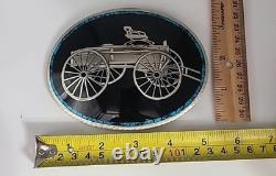 Super Large Johnson & Held, Ltd Handcrafted Vintage Buggy Wagon Belt Buckle
