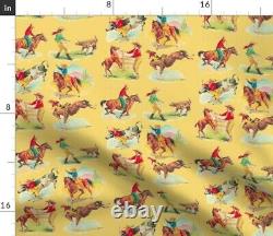 Tablecloth Vintage Western Wild West Cowboy Rodeo Rancher Cowgirl Cotton Sateen
