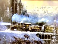 Ted Blaylock HARD PULL TO OURAY Framed Print Rio Grande Railroad Colorado 38x44