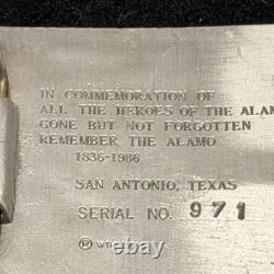 Texas Belt Buckle Alamo San Antonio Rare Western Silver Metal Large Cowboy Gift