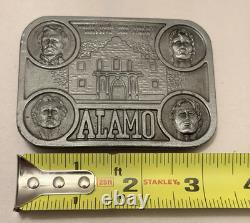 Texas Belt Buckle Alamo San Antonio Rare Western Silver Metal Large Cowboy Gift