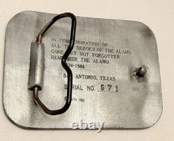 Texas Belt Buckle Alamo San Antonio Rare Western Silver Metal Large Cowboy Gift