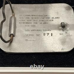 Texas Belt Buckle Alamo San Antonio Rare Western Silver Metal Large Cowboy Gift