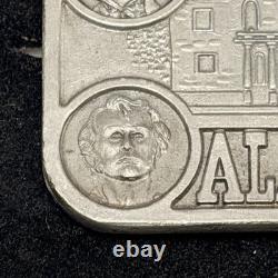 Texas Belt Buckle Alamo San Antonio Rare Western Silver Metal Large Cowboy Gift