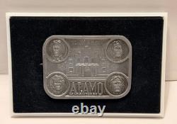 Texas Belt Buckle Alamo San Antonio Rare Western Silver Metal Large Cowboy Gift