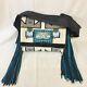 The Western Trading Post, Navajo Textile Purse Great Leather Fringe and Trim